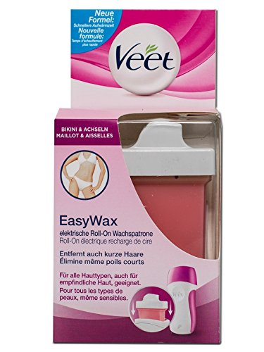 Veet EasyWax Bikini & Achseln Nachfüller für Roll-on Wachspatrone 2er Pack (2 x 50 ml)